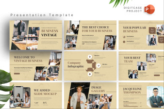 Minimalist Vintage Business PowerPoint Template